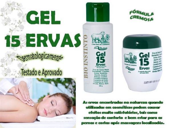 Gel 15 ervas 200g  UNID