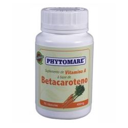 BETACAROTENO em cápsulas - Vitamina A - Frasco com 60 cápsul