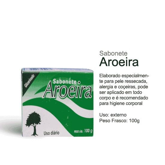 Sabonete Aroeira 100gr Glicerinado